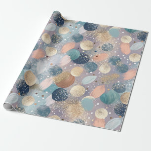 Papier Cadeau Élégant point de Parties scintillant et brosse Abs