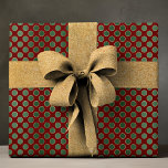 Papier Cadeau Elégant Red Green Luxury Polka Dot Motif<br><div class="desc">Elégant Red Green Luxury Polka Dot Motif Wrapping Paper Gift Wrap dispose d'un élégant motif à pois rouge et vert. Parfait pour l'emballage cadeau pour Noël,  anniversaires,  vacances et plus. Créé par Evco Studio www.zazzle.com/store/evcostudio</div>