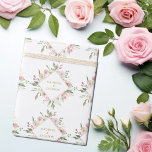 Papier Cadeau Élégant rose floral or Script personnalisé mariage<br><div class="desc">Joli papier d'emballage floral rose et ivoire avec une belle couronne de diamant de jolis pivoines blush et ivoire. Ce magnifique emballage cadeau mariage de fleur de pivoine présente les noms du couple personnalisés dans le design avec script or. Customisez ce papier d'emballage mignon pour vos amis lors de leur...</div>