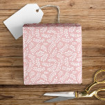 Papier Cadeau Élégant Rustique Feuilles Botaniques Rose Pâle<br><div class="desc">Ce beau papier cadeau présente un motif de feuilles dessinées à la main sur un fond rose pâle élégant...  Un excellent choix pour de nombreuses occasions !</div>