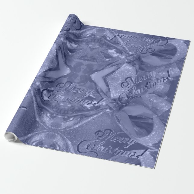 Papier Cadeau Élégant Script rose joyeux Noël Wrappi (Déroulé)