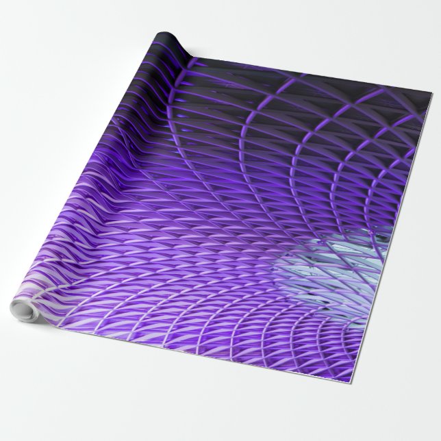Papier Cadeau "Elegant Spider Web Wrapper Paper" (Déroulé)