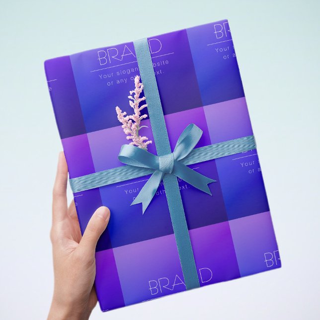 Papier Cadeau Élégant texte modifiable et couleur violet moderne (Créateur téléchargé)