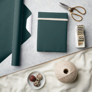 Papier Cadeau élégant vert foncé