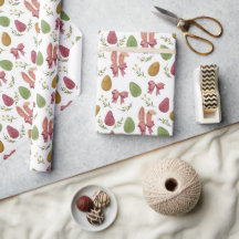 Elégante aquarelle Pâques Lapin Enveloppement Pape