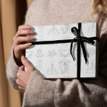 Papier Cadeau Élégante célébration de mariage papier d'enveloppe<br><div class="desc">Ajoutez une touche de sophistication à vos cadeaux de mariage avec ce papier d'emballage magnifiquement conçu et doté d'une gamme d'icônes d'art en ligne délicates. Parfaitement captivé par l'essence de l'amour et de la célébration, ce design présente des robes mariages, des bouquets, des tuxedos, des colombes, des gâteaux et d'autres...</div>