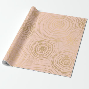Papier Cadeau Elégante couleur pastel avec toile d'araignée avec
