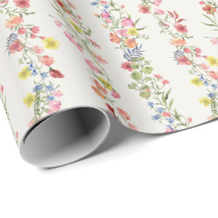 Papier Cadeau Élégante florale de dainty