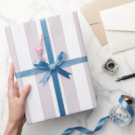Papier Cadeau Élégante Lavande légère et Motif rayé blanc<br><div class="desc">Papier d'emballage simple en lavande violette,  parfait pour les mariages,  les douches nuptiales et les anniversaires.</div>