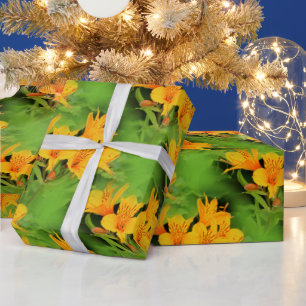 Papier Cadeau Elégante Lily des Incas Alstroemerias
