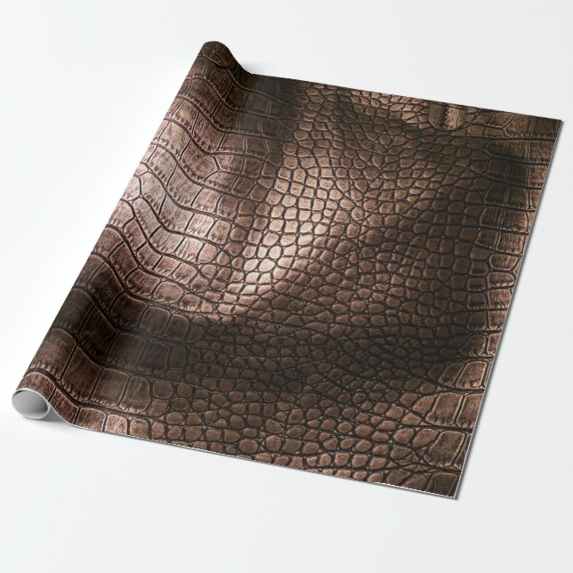 Papier Cadeau Elégante texture en cuir du soir. (Déroulé)
