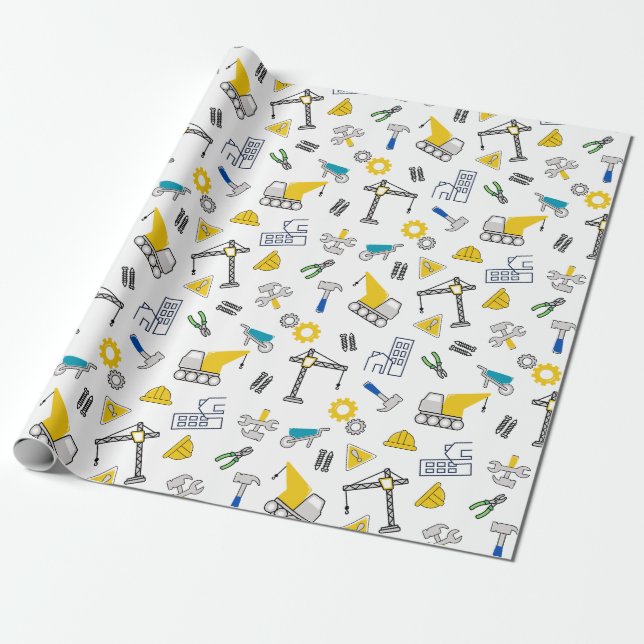 Papier Cadeau Éléments de construction (Déroulé)