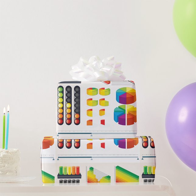 Papier Cadeau Éléments d'infographie et visualisation de données (Créateur téléchargé)