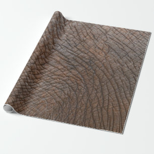 Papier Cadeau éléphant Brown en gros plan