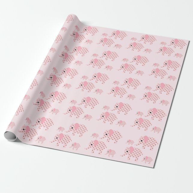 Papier Cadeau Eléphants (Déroulé)