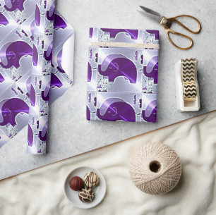 Papier Cadeau Eléphants de sensibilisation à la maladie d'Alzhei