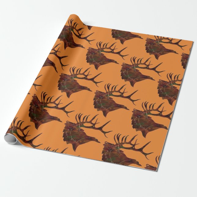 Papier Cadeau "Elk Bugle" (Déroulé)