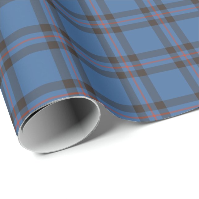 Papier Cadeau Elliot Clan Tartan (Coin rond)