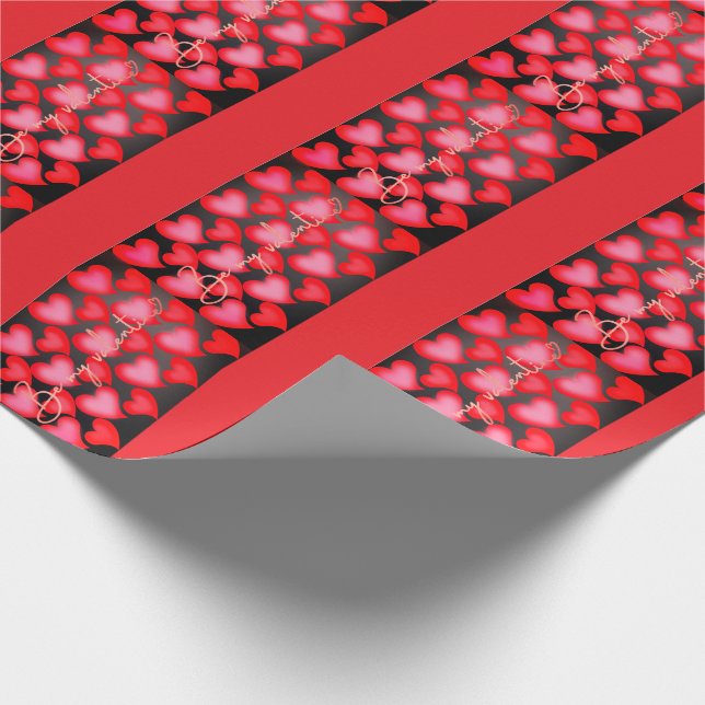 Papier Cadeau Emballage de cadeau de la Saint-Valentin (Coin)
