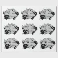 Emballage de cadeau de musicien graphique HAMbyWG