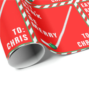 Papier Cadeau Emballage de cadeau de Noël personnalisé pour le h