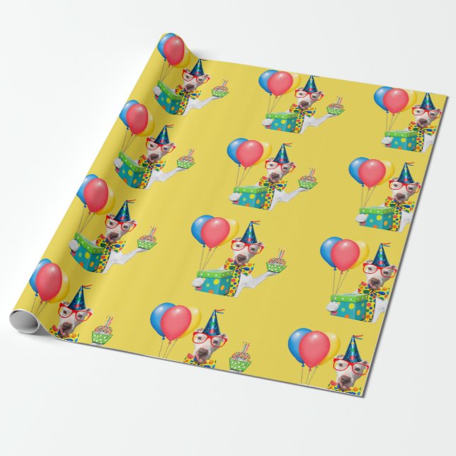 Papier Cadeau Emballage de joyeux anniversaire (Déroulé)