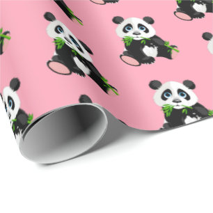 Papier Cadeau Emballage de l'ours de Papier-Panda