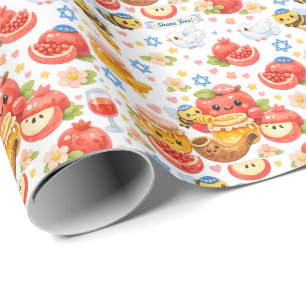 Papier Cadeau Emballage de vacances Shana Tova