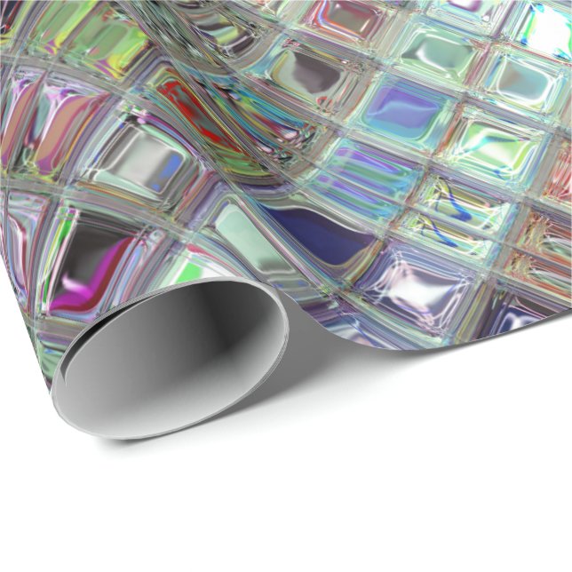 Papier Cadeau Emballage des gemmes Shimmer papier (Coin rond)