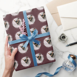 Papier Cadeau Emballage personnalisé pour fête botanique et anni