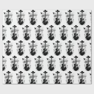 Papier Cadeau Emballage Rockabilly, Cadeau sur le thème de Johnn