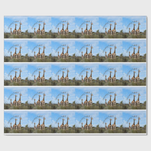 Papier Cadeau Emballage Safari Croissance