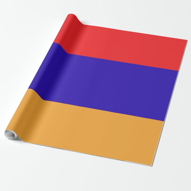 Papier Cadeau Emblème du drapeau arménien (Déroulé)