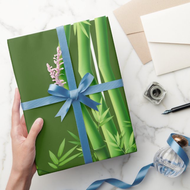 Papier Cadeau Embrassez la nature Bambou envelopper cadeau (Cadeaux)