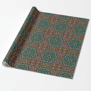Papier Cadeau Embrayage sans fil ethno-boho tribal ornemental t