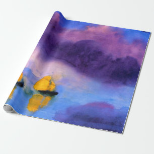 Papier Cadeau Emil Nolde - Mer avec des nuages violets et des vo