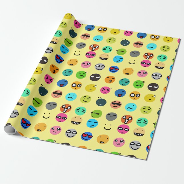 Papier Cadeau émoticône (Déroulé)