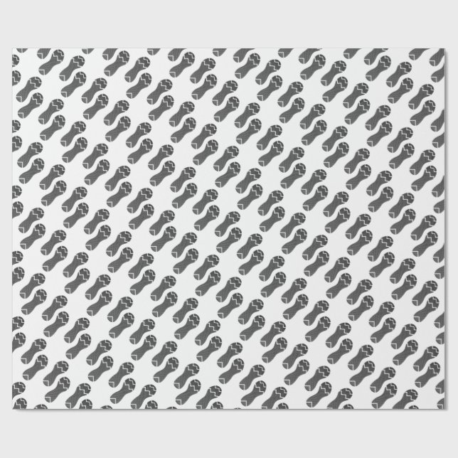 Papier Cadeau Empreinte de chaussures de course (Plat)