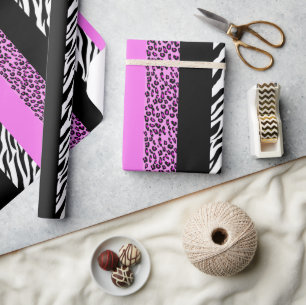 Papier Cadeau Empreinte de léopard, Zebra Print, Poster de anima