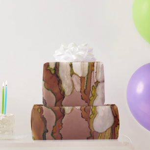 Papier Cadeau Empreinte d'encre d'alcool de l'imagination de bro