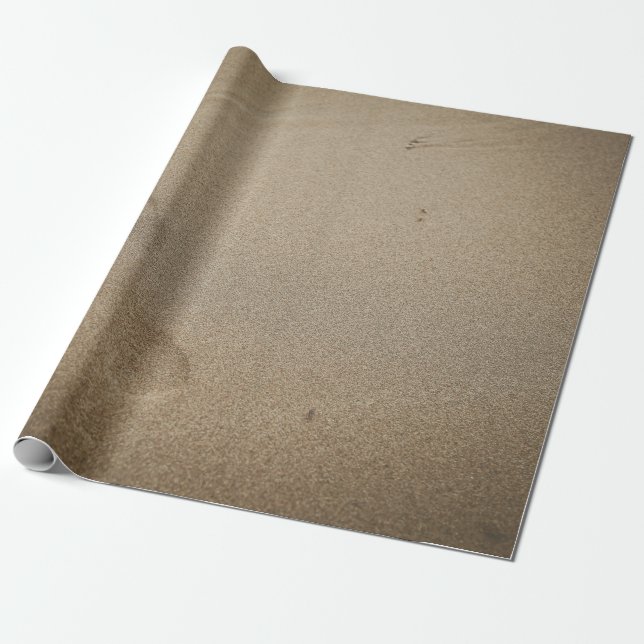 Papier Cadeau Empreintes sur sable (Déroulé)
