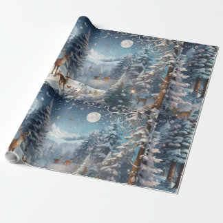 Papier Cadeau "Enchanted Winter Woods -