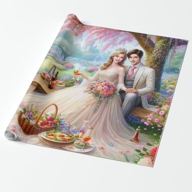 Papier Cadeau Enchantée après (Déroulé)