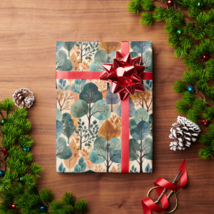 Papier Cadeau Enchanter les arbres d'automne