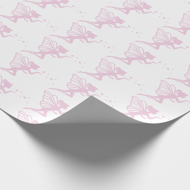 Papier Cadeau Enchanter Poussière Fée Rose (Coin)