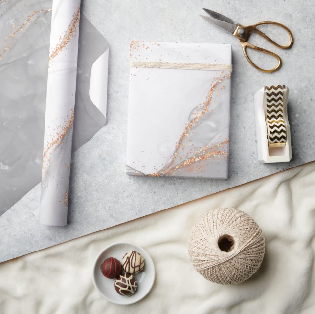 Papier Cadeau Encre D'Alcool Élégante Avec Parties scintillant O (Artisanat)