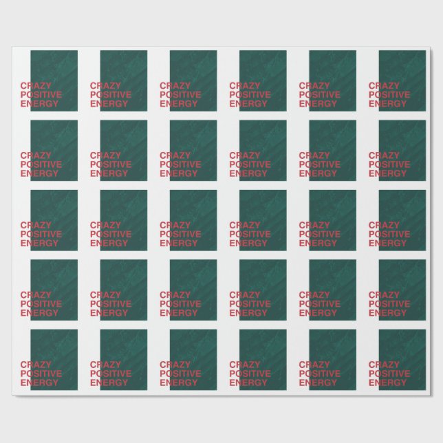 Papier Cadeau Energie Positive Fou - Conception De Devis Moderne (Plat)