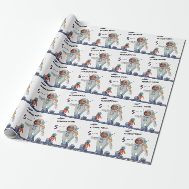 Papier Cadeau Enfants Astronaut Photo Lovely Classic NEW EPIC (Déroulé)
