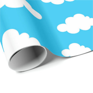Papier Cadeau Enfants et nuages