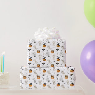 Papier Cadeau Enfants mignons d'Halloween